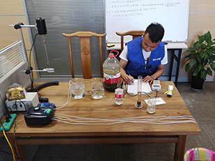 高浓度污水,取样小试 高浓度污水,取样小试